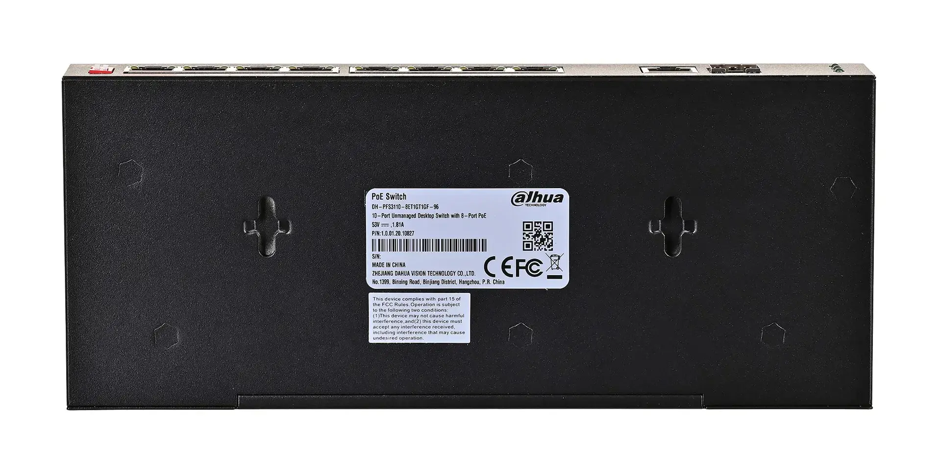NET SWITCH 10PORT 8POE/PFS3110-8ET1GT1GF-96 DAHUA
