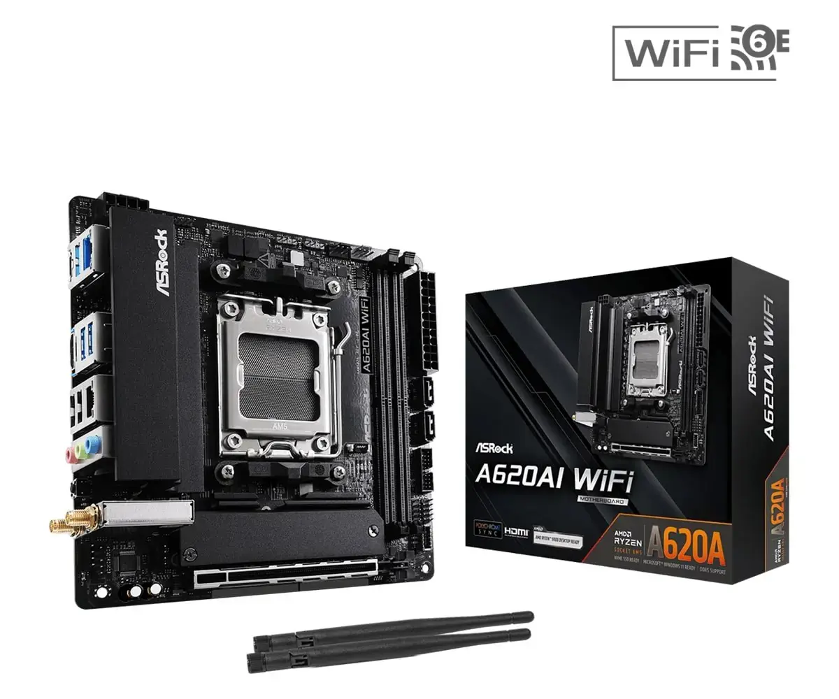 Asrock A620AI WiFi AMD A620A Socket AM5 mini ITX