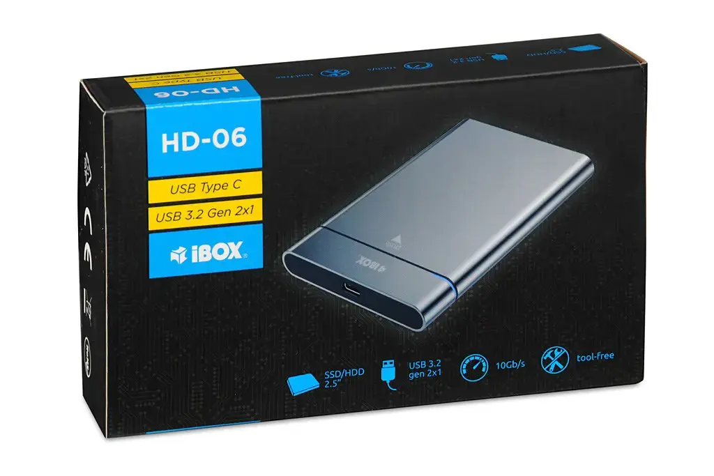 IBOX HD-06 DISKO ĮRENGIMAS SATA USB 3.2 Gen.2