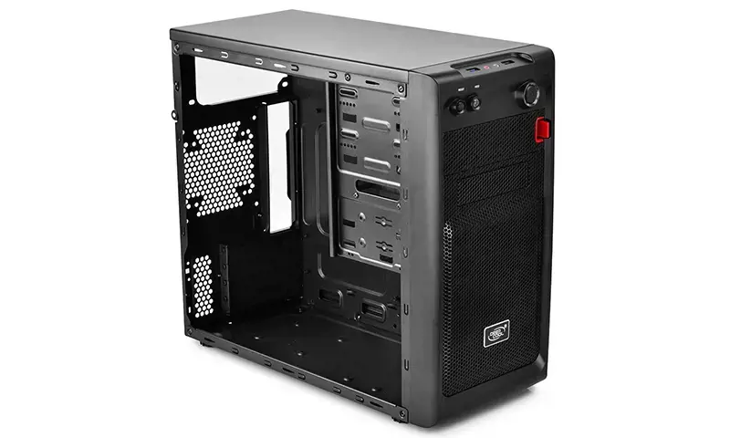 "DeepCool DP-MATX-SMTR", kompiuteris, juodas, "micro ATX", "Mini-ITX", plastikinis, SPCC, ATX, PS2, 1x 80 mm/1x 120 mm