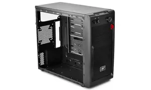 "DeepCool DP-MATX-SMTR", kompiuteris, juodas, "micro ATX", "Mini-ITX", plastikinis, SPCC, ATX, PS2, 1x 80 mm/1x 120 mm