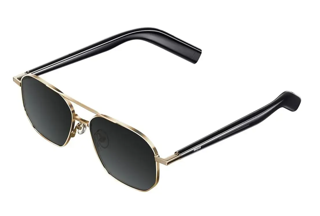 Xiaomi | Smart Audio Glasses | Mijia Pilot-Style | Bluetooth | Open-Ear | Microphone | Gold | Noise canceling | Wireless