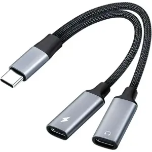 PremiumCord adapter USB-C Splitter 2in1