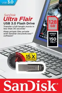 SanDisk Ultra Flair USB 3.0 128GB ; EAN: 619659136710