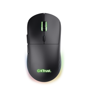 Trust GXT 927 Redex+, Right-hand, Laser, RF Wireless + USB Type-A, 25600 DPI, Black