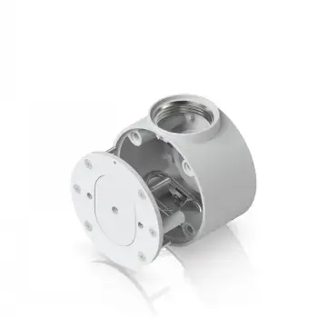 UBIQUITI CAMERA COMPACT JUNCTION BOX WHITE. TAMPER-RESISTANT JUNCTION BOX FOR COMPACT UNIFI DOME AND TURRET CAMERAS THAT ENHANCES MOUNTING DURABILITY, AESTHETICS, AND EASE OF MAINTENANCE