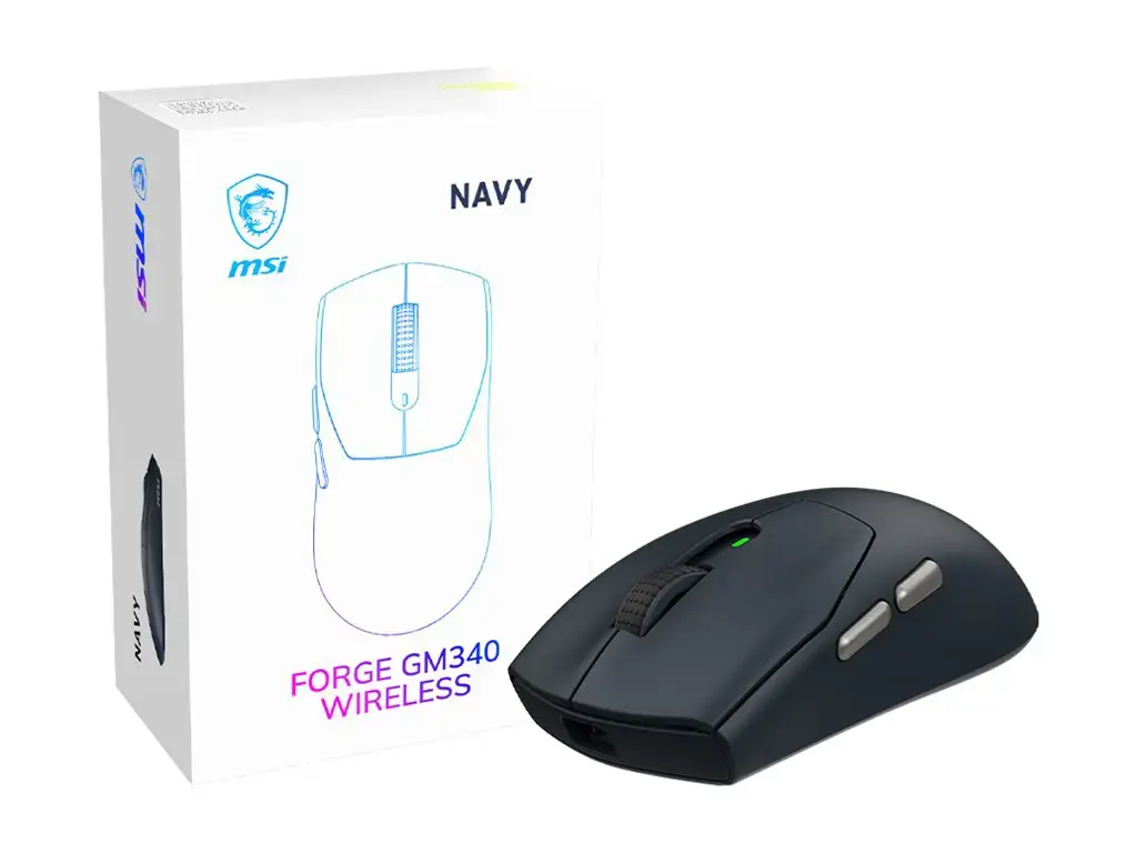 MSI Gaming Mouse | FORGE GM340 WIRELESS | Wireless | 2.4 GHz, Bluetooth, USB | Navy