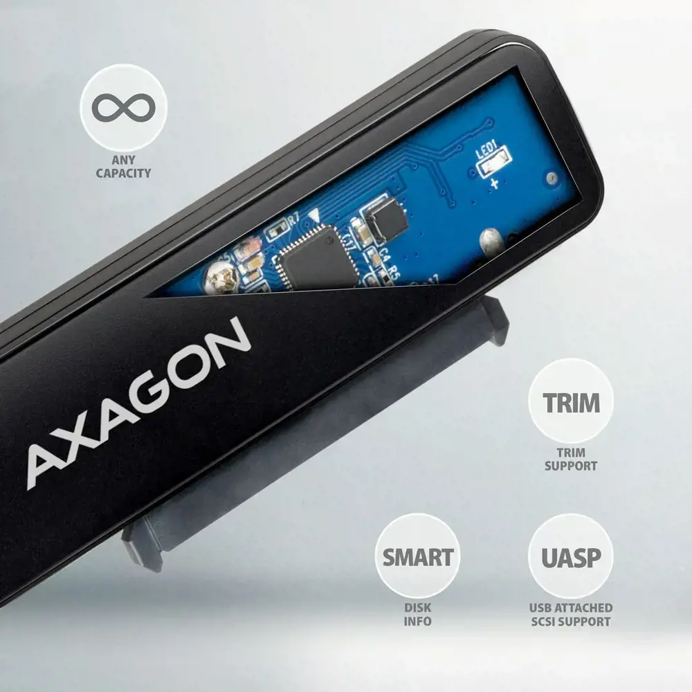 AXAGON ADSA-FP2C USB-C 3.2 Gen1 - SATA 6G 2.5" HDD/SSD FASTPort2 Adapter