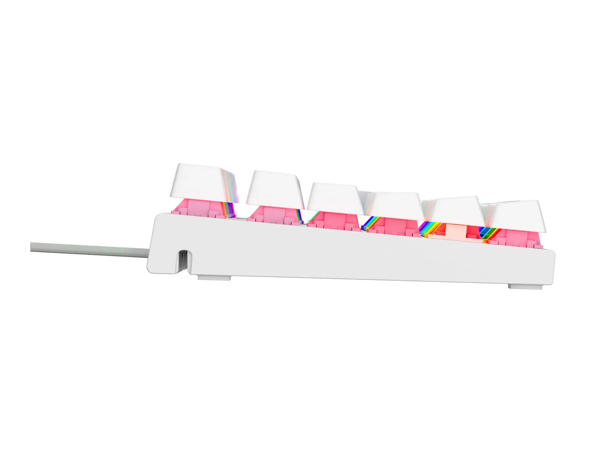 Genesis | THOR 303 | Mechanical Gaming Keyboard | Wired | US | Outemu Peach Silent | White
