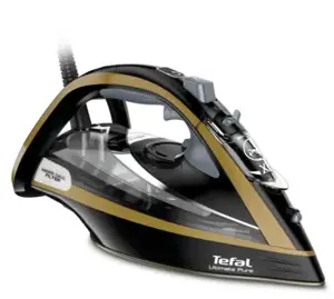 "Tefal FV9865E0", sausas ir garų lygintuvas, "Durilium Autoclean" padas, 250 g/min, juodas, auksini…