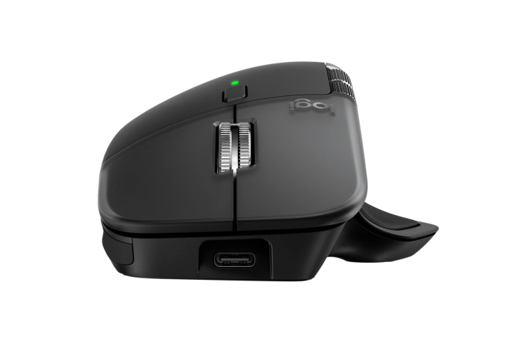 Logitech MX Master 4 for MAC Belaidė pelė RF Wireless + Bluetooth, 8000 DPI, Space Black