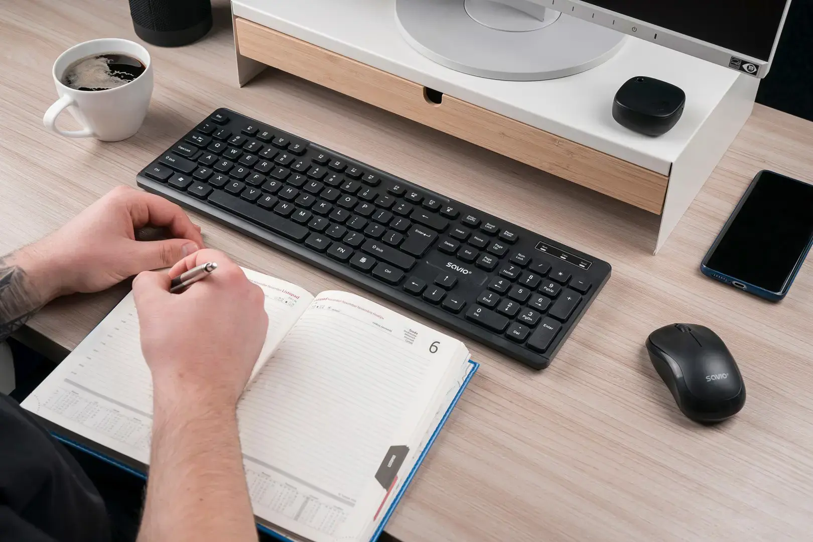 Savio KB-02 keyboard Home/Office USB QWERTY Black