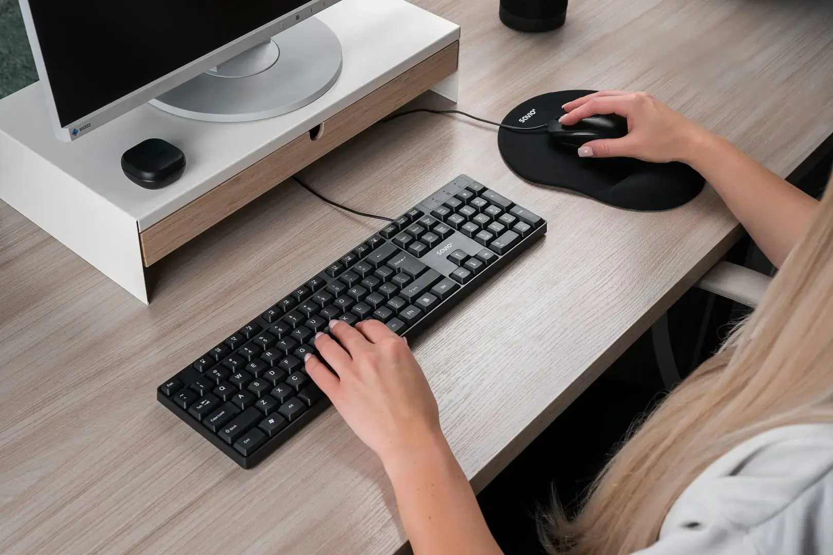 Savio KB-01 keyboard Home/Office USB QWERTY US English Black