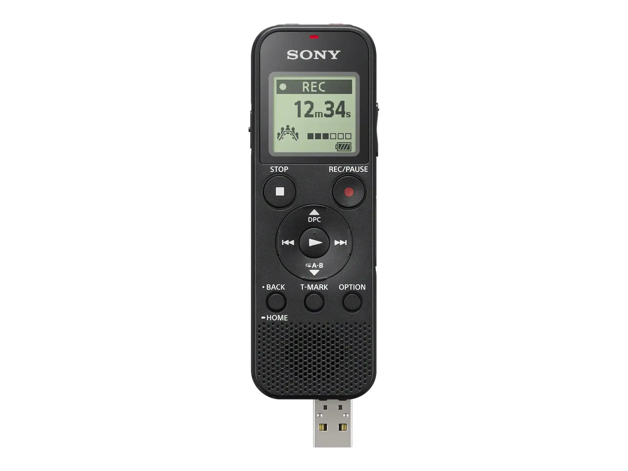 "Sony ICD-PX370", 159 h, MP3, 15 - 20000 Hz, 48 - 192 Kbit/s, USB, šarminis