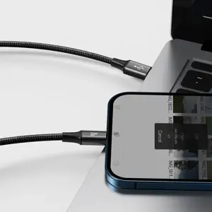 "Baseus Rapid" serijos "3-in-1" USB-C kabelis M+L+T 20W 1,5 m juodas (juodas)