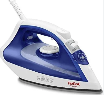 "Tefal Virtuo FV1711", garų lygintuvas, "Durilium" padas, 1,9 m, 80 g/min, violetinis, baltas, 24 g/min