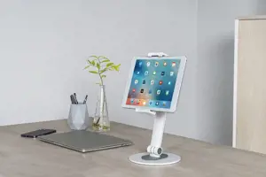 "Neomounts by Newstar" planšetinio kompiuterio stovas, Mobilusis telefonas/išmanusis telefonas, Planšetinis kompiuteris/UMPC, Pasyvus laikiklis, Stalas, Baltas