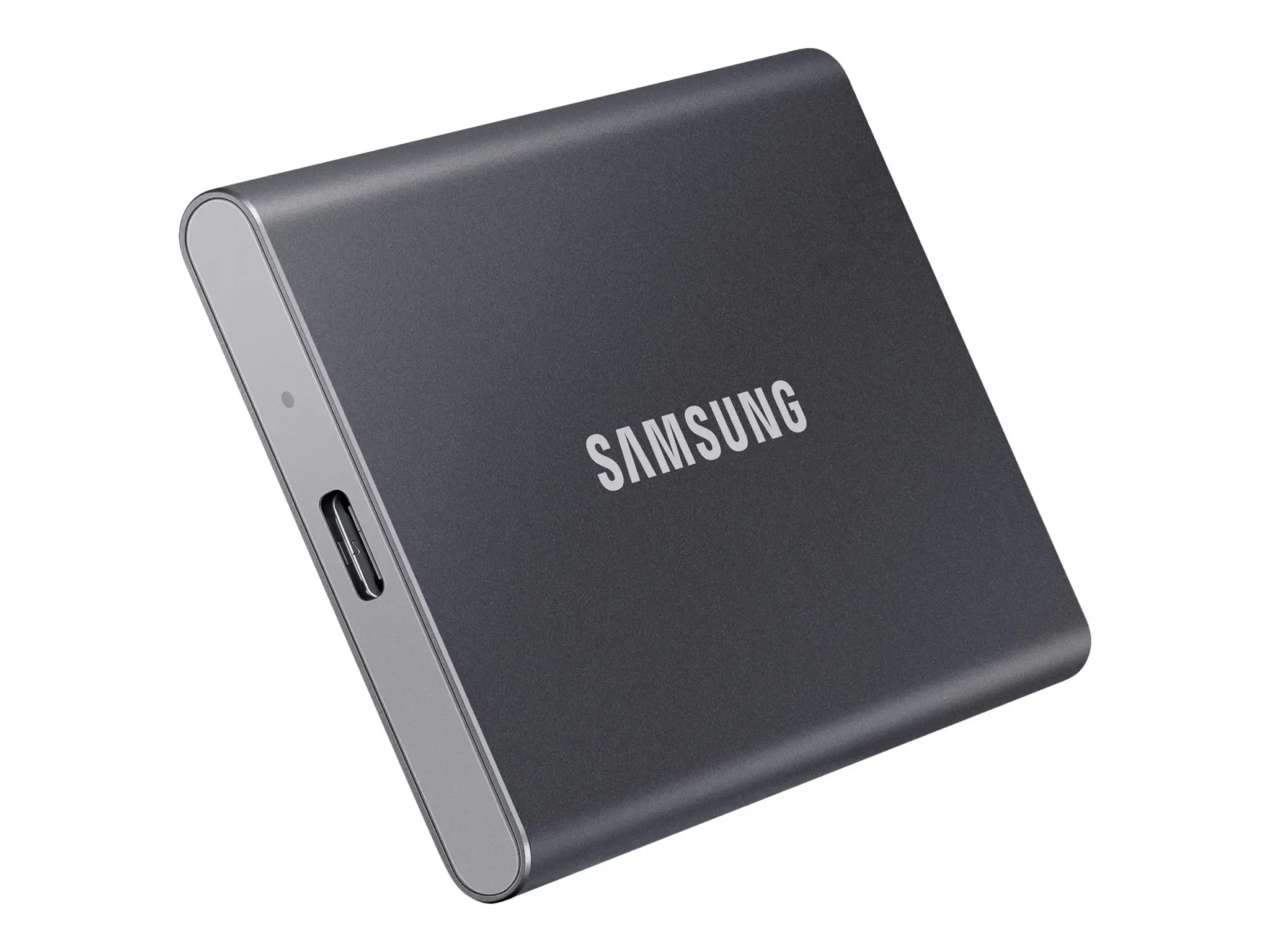 "Samsung" nešiojamasis SSD diskas T7, 1000 GB, C tipo USB, 3.2 Gen 2 (3.1 Gen 2), 1050 MB/s, apsauga nuo slaptažodžio, pilkas
