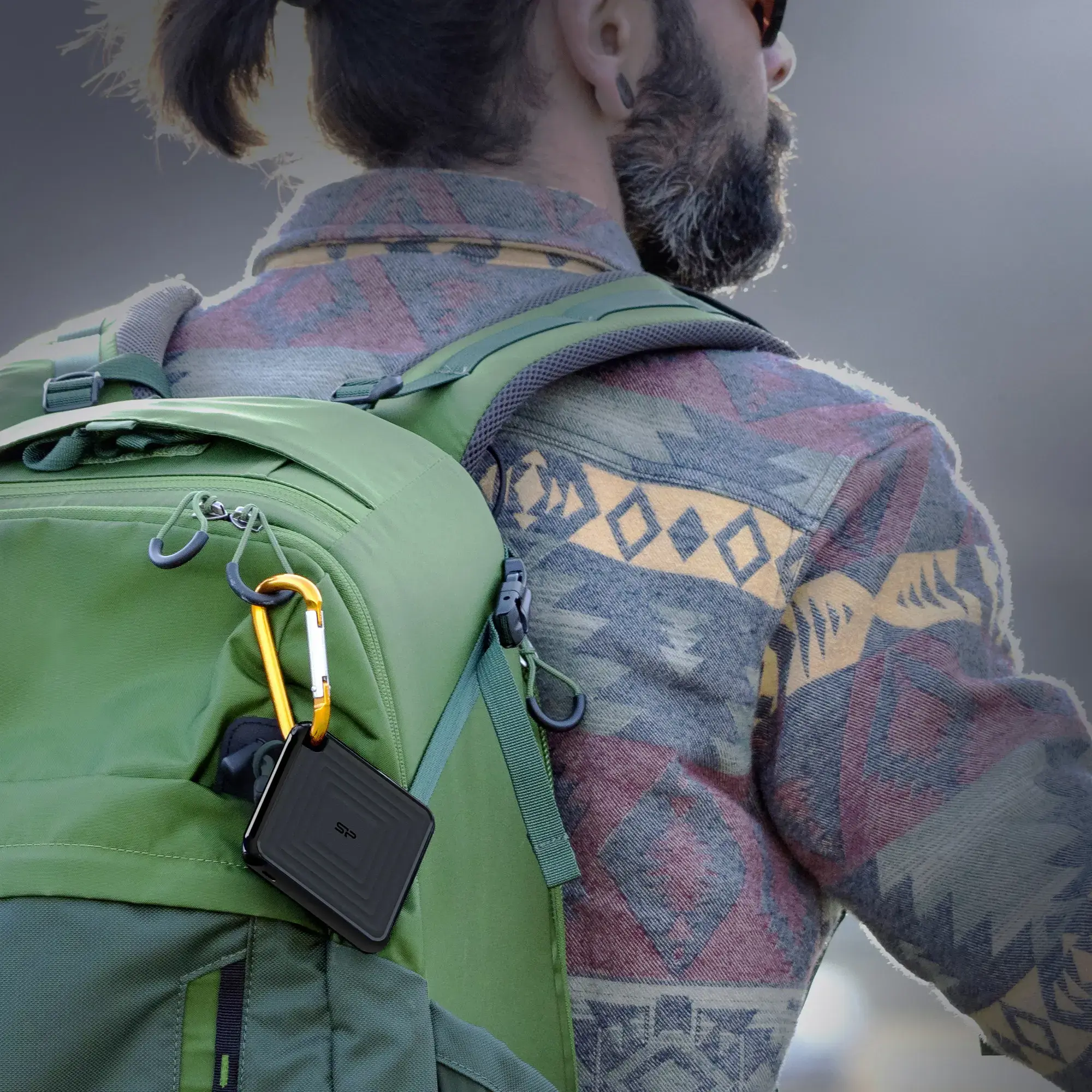 "SILICON POWER" išorinis SSD diskas PC60 1TB USB-C 540/500 MB/s, juodas