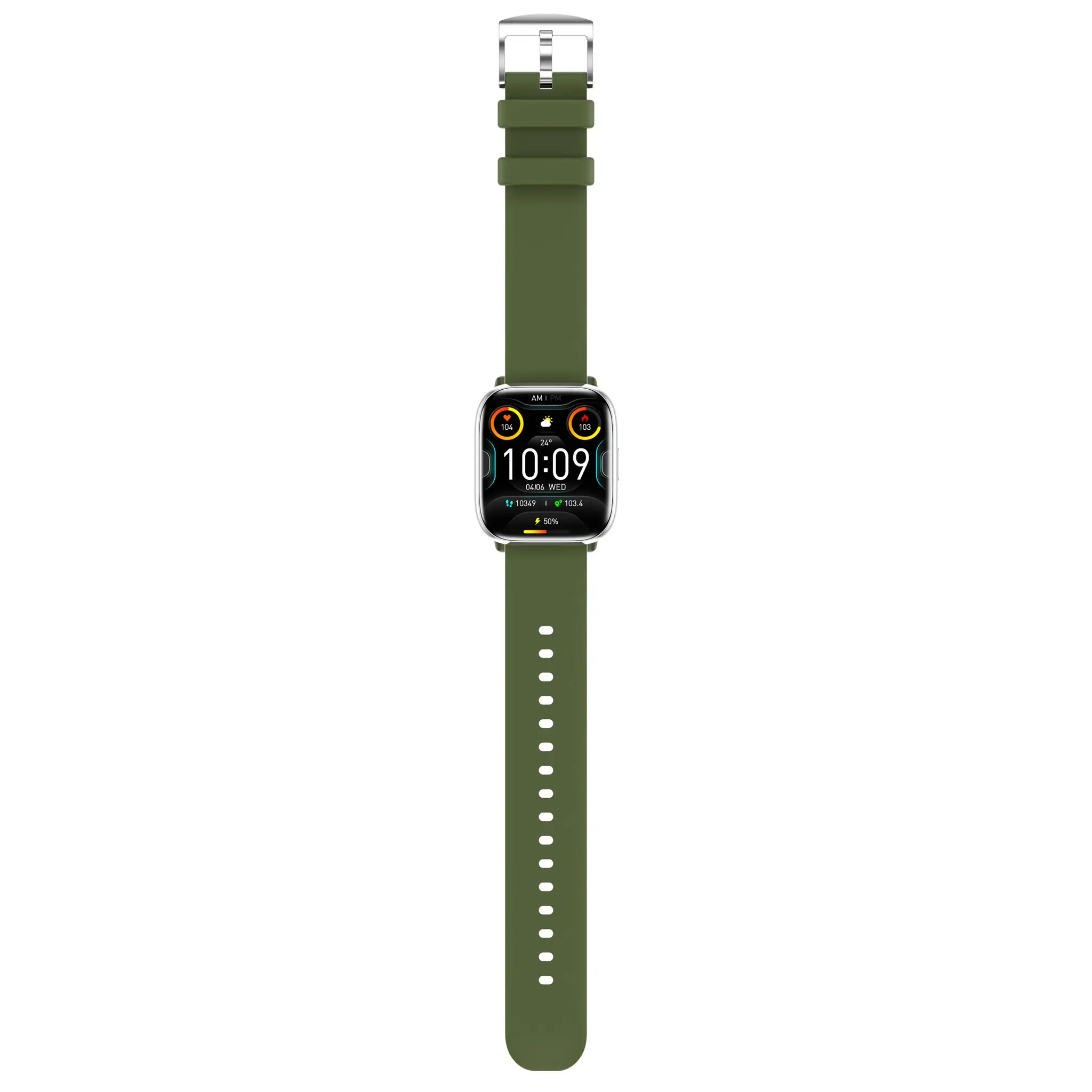 myPhone Watch Pastel | Smart watch | AMOLED | 1.75" | Waterproof | Silver Green
