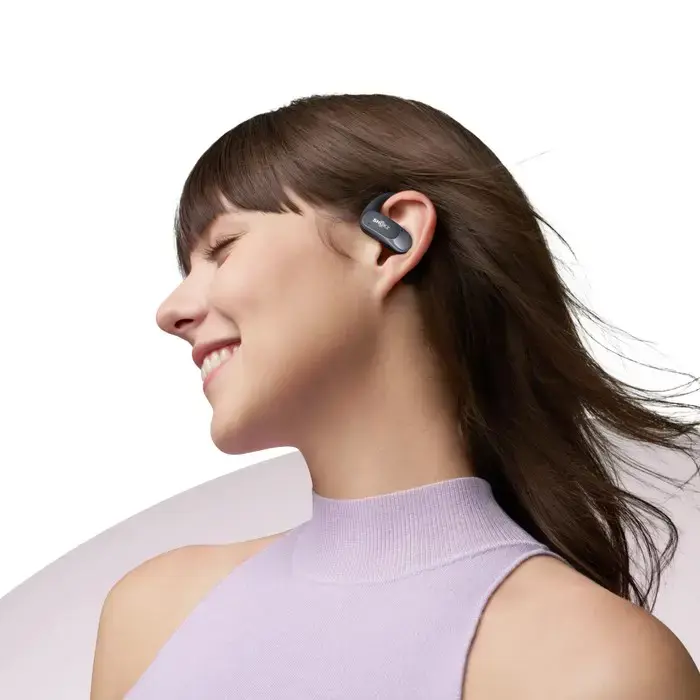 SHOKZ OpenFit Air, Wireless, 50 - 16000 Hz, Calls/Music/Sport/Everyday, Headset, Black