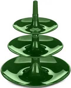 Desertų stovas, Etagère KOZIOL, Babell XS, 220 x 198 x 198 mm, smaragdo žalios sp.
