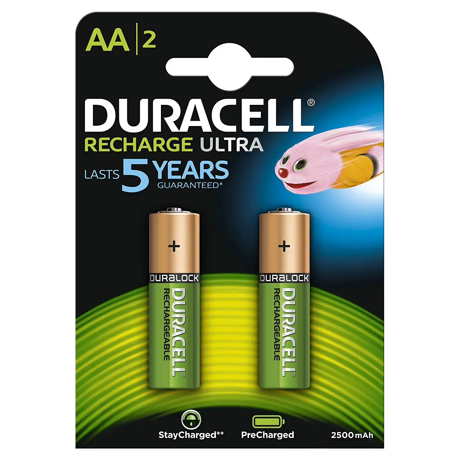 Duracell 5000394056978, Rechargeable battery, AA, 2 pc(s), 2400 mAh, Multicolour, Blister