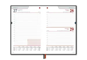 Kalendorius STANDARD 2025, PVC, A5, mėlyna