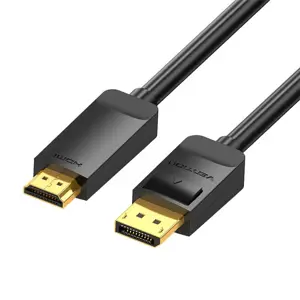 4K "DisplayPort" ir HDMI kabelis 3 m "Vention HAGBI" (juodas)