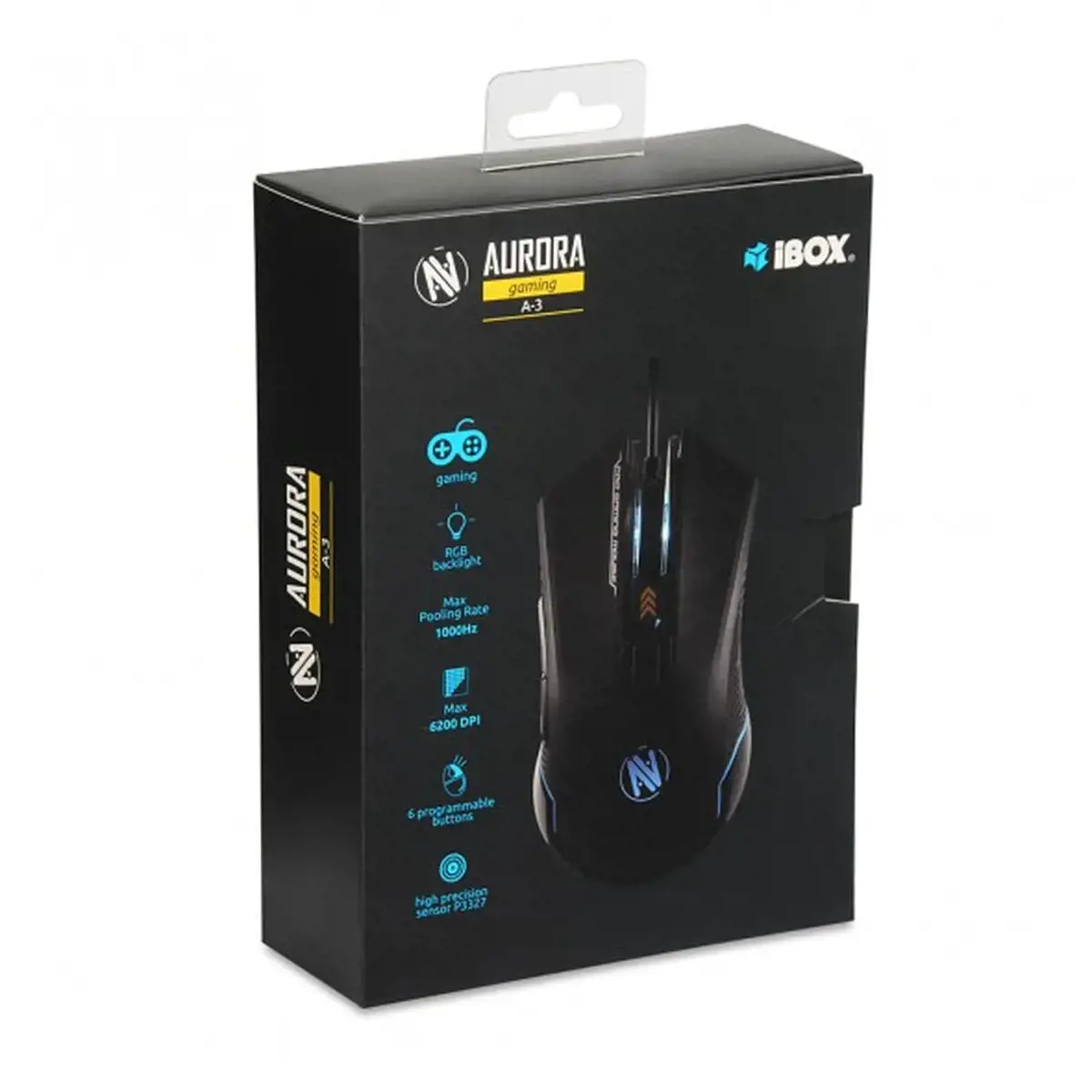 IBOX IMOGS9002 I-BOX AURORA A-3 OPTINĖ ŽAIDIMŲ PELĖ RGB