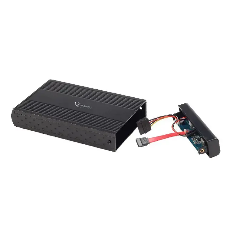 GEMBIRD EE3-U3S-3 Gembird išorinis 3,5 SATA - USB 3.0 kietųjų diskų korpusas, aliuminis, juodas