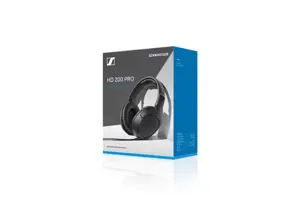 SENNHEISER HD 200 PRO, HI-FI STEREO HEADPHONES, 32 ?, CLOSED, CABLE 2M WITH 3.5MM JACK, INCLUDES ADAPTER TO 6.3MM JACK