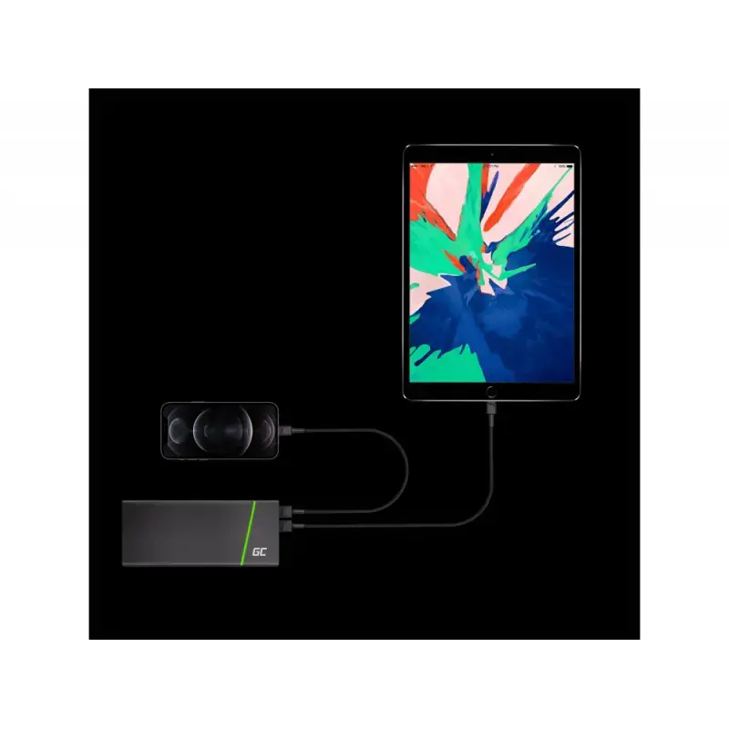GREENCELL kabelis GC PowerStream USB-A - Lightning 120cm Apple 2.4A