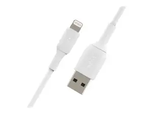 Belkin CAA001BT0MWH, 0,15 m, Lightning, USB A, vyriškas, vyriškas, baltas