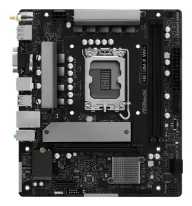 Mainboard ASROCK Intel H810 LGA 1851 (Socket V1) micro ATX RAM DDR5-SDRAM 2xSlots Wi-Fi Yes Bluetoo…