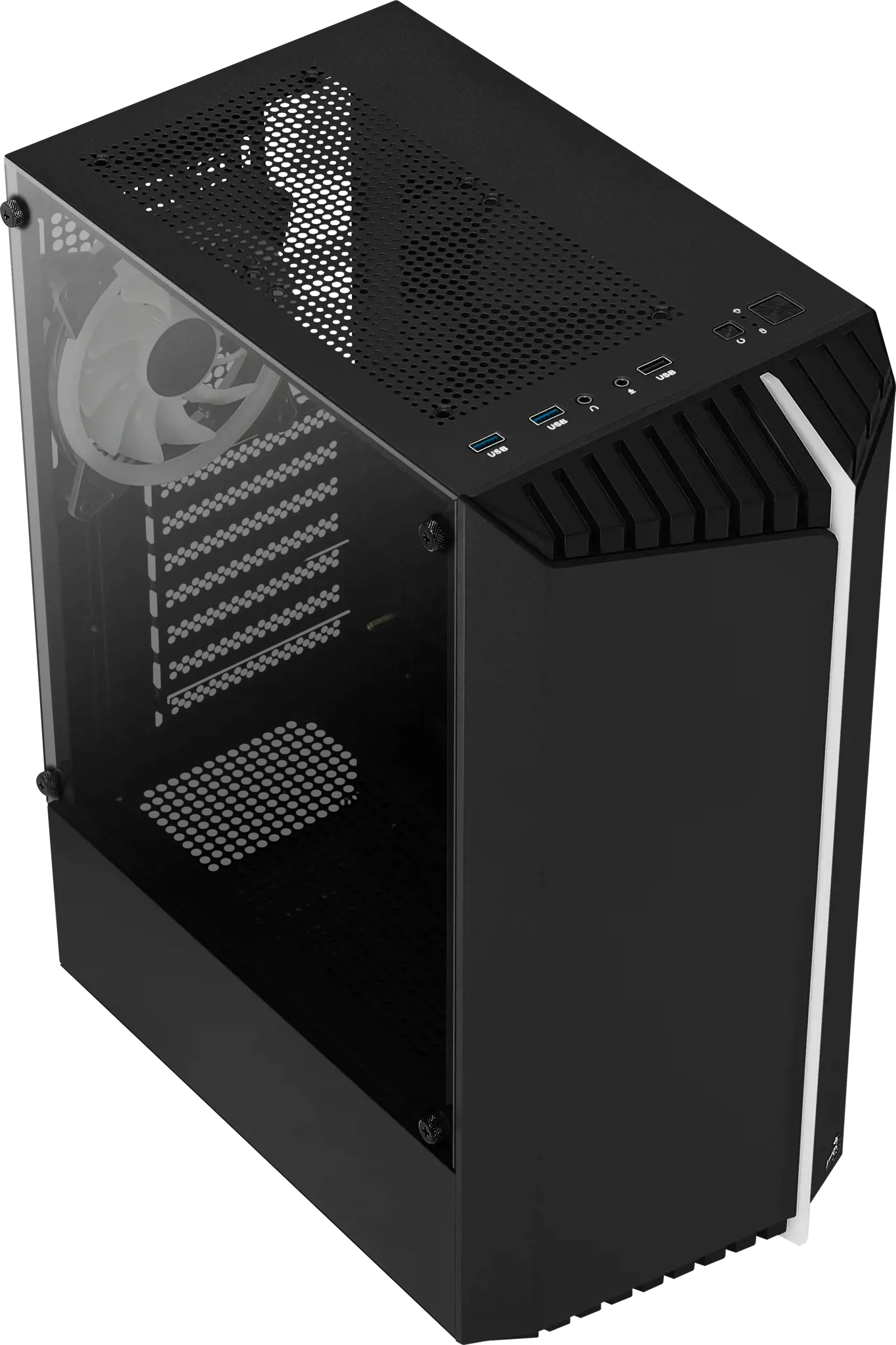 AEROCOOL PGS BIONIC-G-BK-v2 RGB - Kompiuterio korpusas