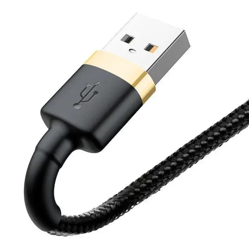 Baseus CALKLF-BV1 Cafule kabelis USB Lightning 2.4A | 1m auksas+juodas