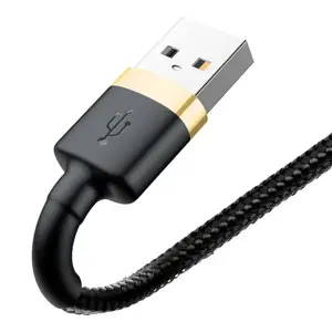 Baseus CALKLF-BV1 Cafule kabelis USB Lightning 2.4A | 1m auksas+juodas