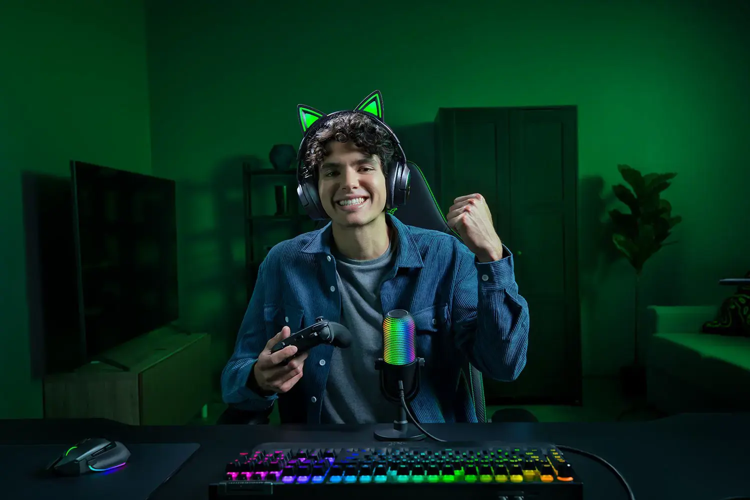 Razer | Headset | Kraken Kitty V3 Pro | Bluetooth | Over-Ear | Black