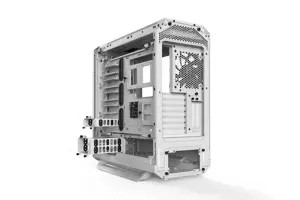 Būkite tylūs! Tylus pagrindas 802 Window White, Midi Tower, PC, Baltas, ATX, EATX, micro ATX, Mini-ITX, Akrilonitrilo-butadieno stirenas (ABS), Plienas, 18,5 cm