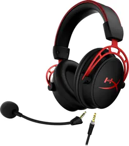 "HyperX Cloud Alpha" - žaidimų ausinės (juodai raudonos), laidinės, žaidimų, 13 - 27000 Hz, 298 g, …