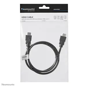 "Neomounts by Newstar" HDMI kabelis, 1 m, A tipo HDMI (standartinis), A tipo HDMI (standartinis), 10,2 Gb/s, juodas