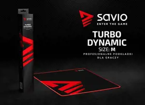 SAVIO Turbo Dynamic M (450 mm x 3 mm) žaidimų pelės kilimėlis