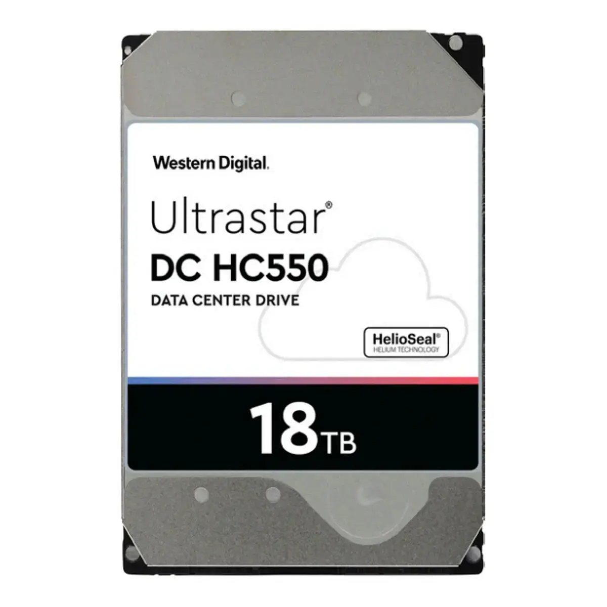 WESTERN DIGITAL Ultrastar DC HC550 18 TB standusis diskas SAS Ultra 512MB 7200RPM 512E SE P3 DC HC550 3,5 colio urmu - WUH721818AL5204