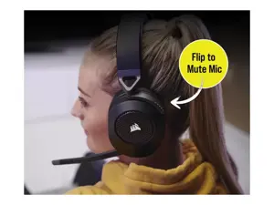 CORSAIR HS65 žaidimų ausinės, belaidės, anglies