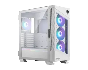 MSI MPG VELOX 100R WHITE, Midi Tower, kompiuteris, baltas, ATX, žaidimų, 1x 120 mm