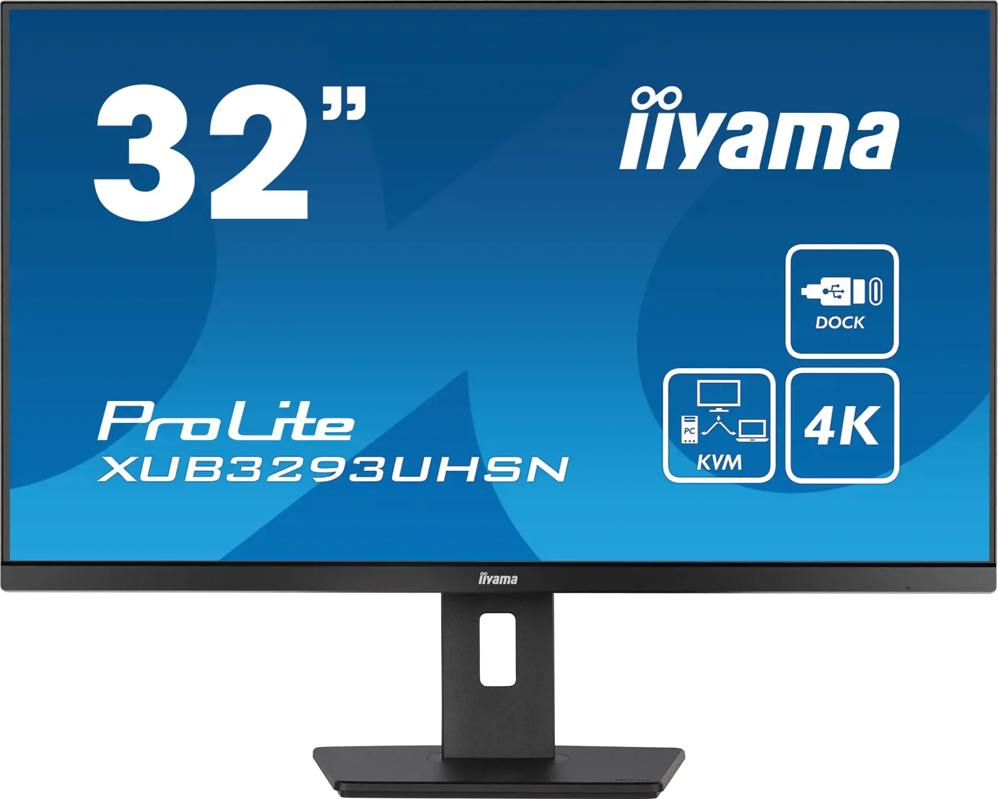 "iiyama ProLite XUB3293UHSN-B5", 80 cm (31,5"), 3840 x 2160 taškų, 4K Ultra HD, LCD, 4 ms, juoda