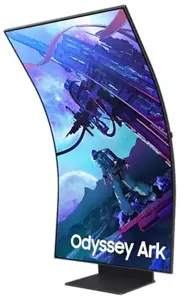 LCD Monitor SAMSUNG 55" Gaming/Curved Panel VA 3840x2160 16:9 165Hz Matte 1 ms Speakers Pivot Heigh…