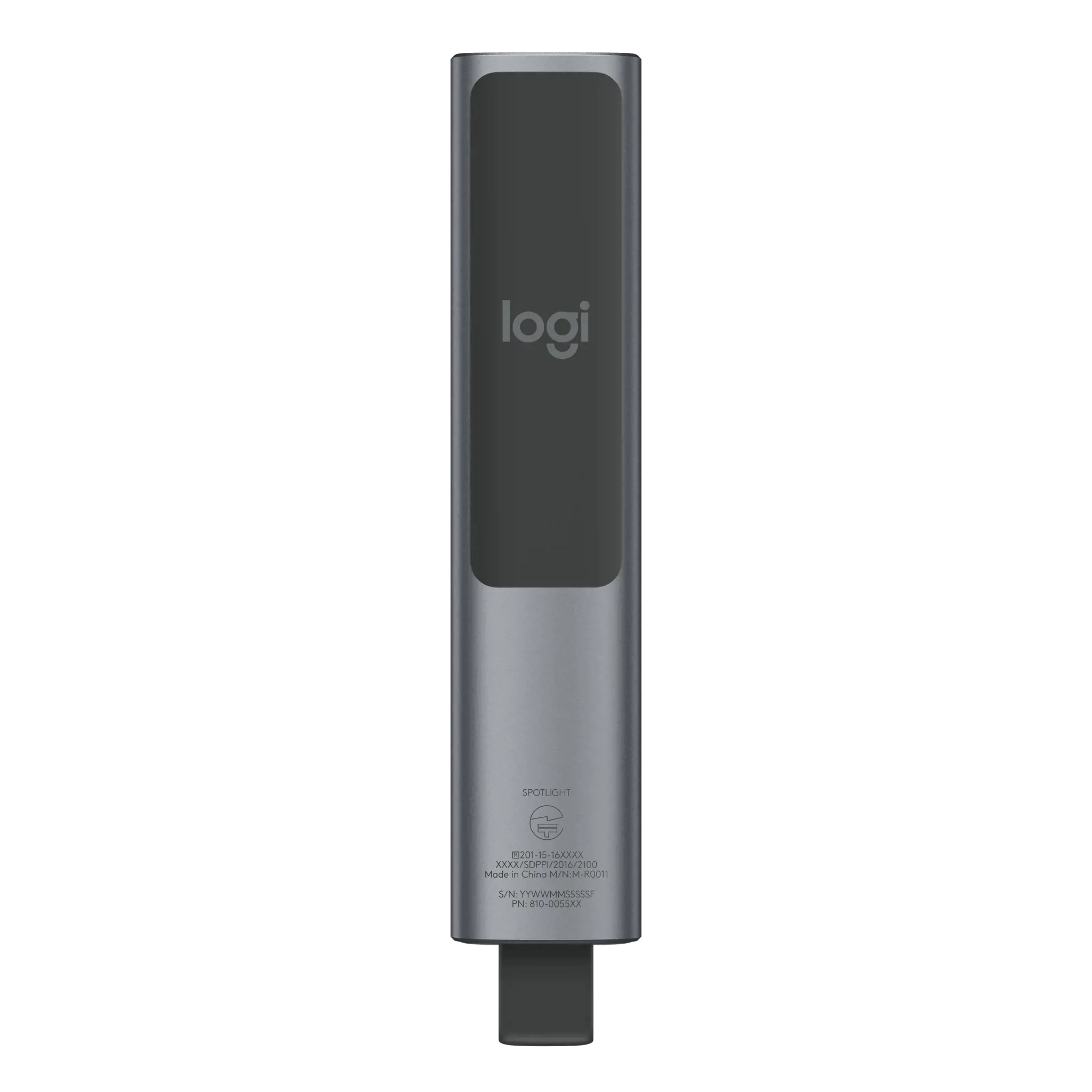 "Logitech Spotlight", "Bluetooth/RF", USB, 30 m, pilka