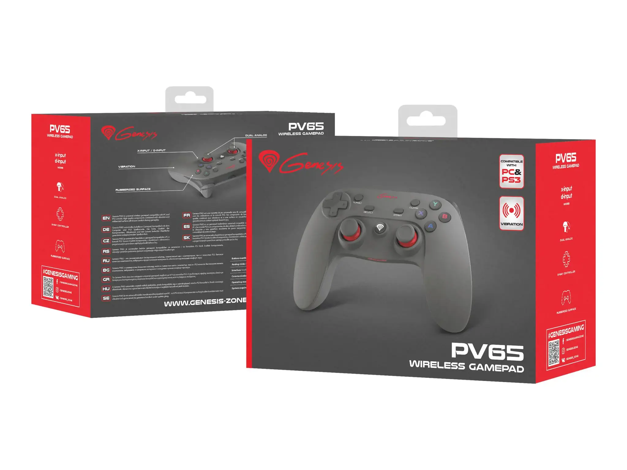 NATEC NJG-0739 Belaidis žaidimų blokas GENESIS PV65 PC/PS3